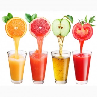 Концентрированные соки из фруктов и ягод в ассортименте
