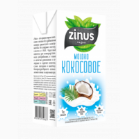 Zinus Кокосовое молоко, 1 л ТВА
