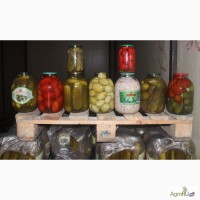 Овощная консервация оптом(кбр, огурцы, томаты, капуста маринованная)