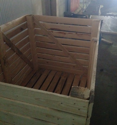 Фото 3. Деревянный контейнер для овощей 1200х1600 Н 1200 мм