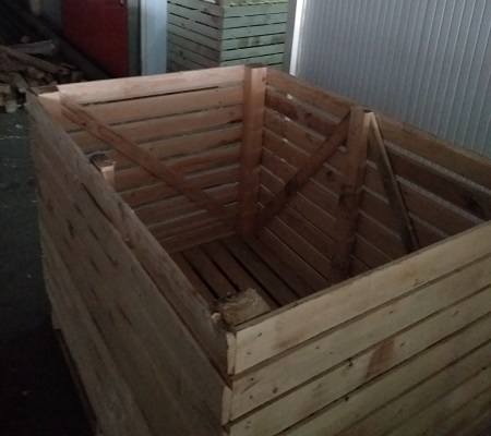 Фото 4. Деревянный контейнер для овощей 1200х1600 Н 1200 мм