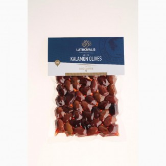 Оливки Каламон консервированные Греческого производителя - Latrovalis vac box 200 gr