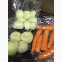 Овощи очищенные в вакуумной упаковке (картофель, лук, морковь, чеснок, свекла)