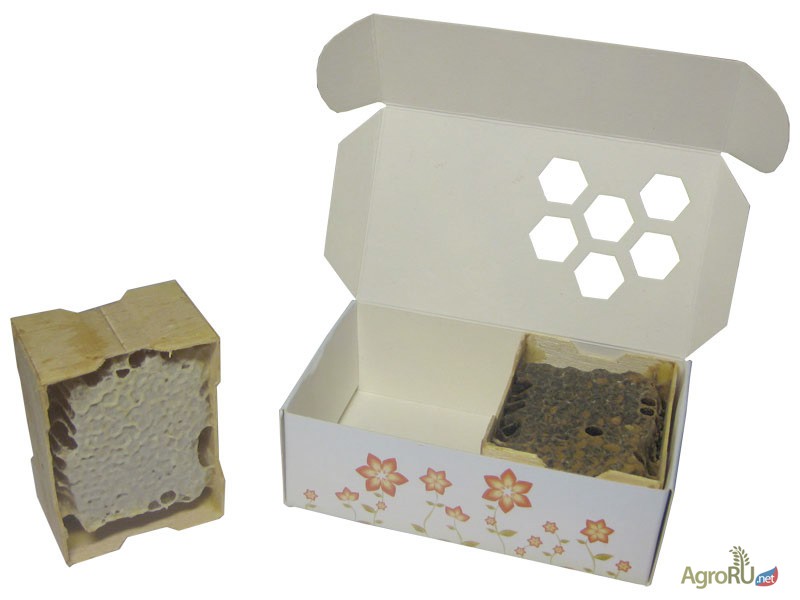 Фото 4. Упаковка для секционного сотового меда
