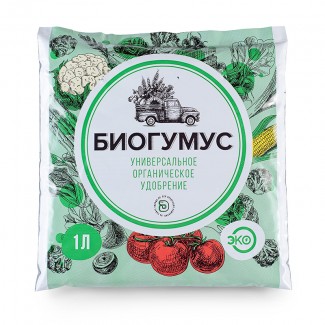 Биогумус купить в мешке 1л с доставкой по Москве и Московской области
