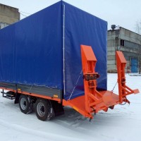 Низкорамный прицеп для перевозки спецтехники и оборудования массой до 8 тонн
